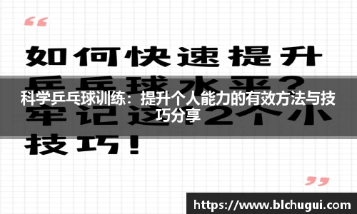 科学乒乓球训练:提升个人能力的有效方法与技巧分享